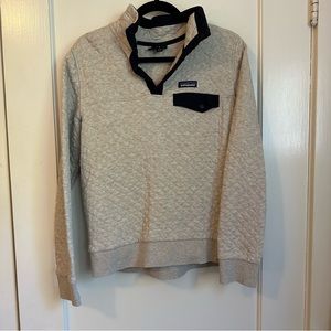 Patagonia Womens Organic Cotton Quilt Snap T - Birch White - Medium